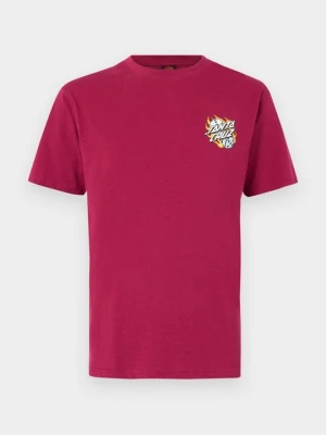 T-shirt z nadrukiem Santa Cruz bordowy
