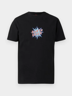 T-shirt z nadrukiem Santa Cruz czarny
