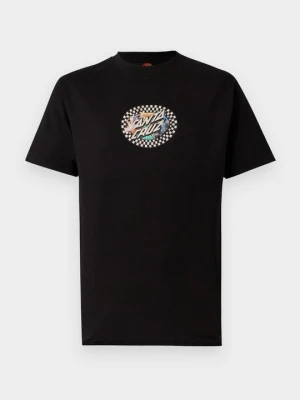 T-shirt z nadrukiem Santa Cruz czarny