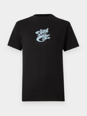 T-shirt z nadrukiem Santa Cruz czarny