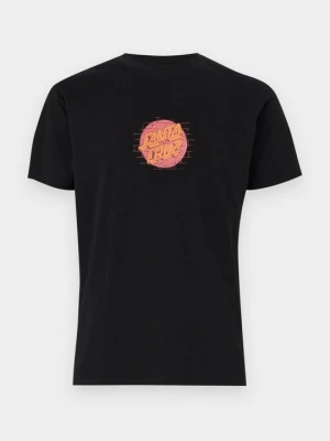 T-shirt z nadrukiem Santa Cruz czarny