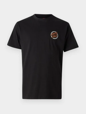 T-shirt z nadrukiem Santa Cruz czarny