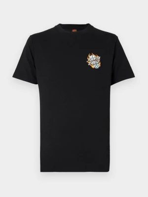 T-shirt z nadrukiem Santa Cruz czarny