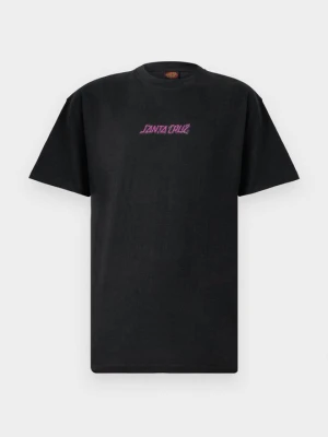 T-shirt z nadrukiem Santa Cruz czarny