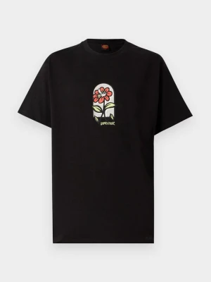 T-shirt z nadrukiem Santa Cruz czarny