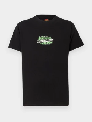 T-shirt z nadrukiem Santa Cruz czarny