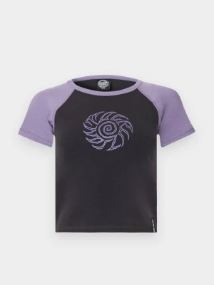 T-shirt z nadrukiem Santa Cruz czarny
