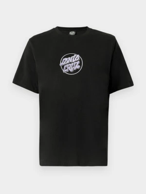 T-shirt z nadrukiem Santa Cruz czarny