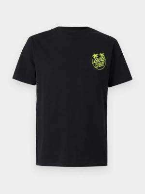 T-shirt z nadrukiem Santa Cruz czarny