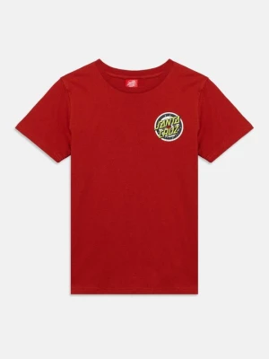 T-shirt z nadrukiem Santa Cruz czerwony