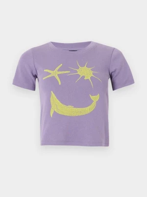 T-shirt z nadrukiem Santa Cruz fioletowy