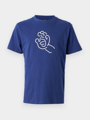 T-shirt z nadrukiem Santa Cruz granatowy