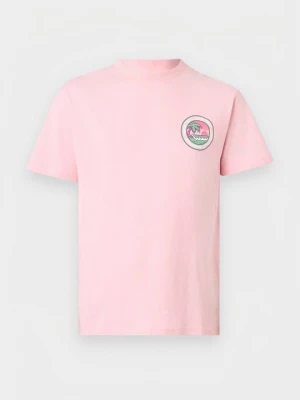 T-shirt z nadrukiem Santa Cruz jasnoróżowy