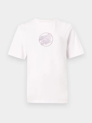 T-shirt z nadrukiem Santa Cruz jasnoróżowy