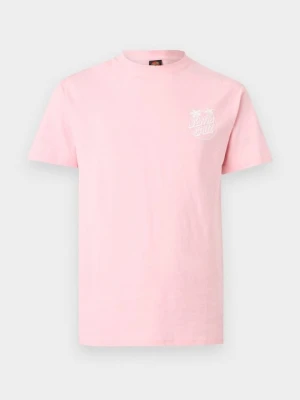 T-shirt z nadrukiem Santa Cruz jasnoróżowy