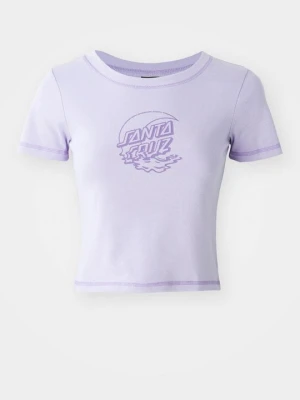 T-shirt z nadrukiem Santa Cruz liliowy