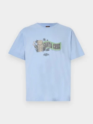 T-shirt z nadrukiem Santa Cruz niebieski
