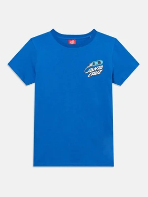T-shirt z nadrukiem Santa Cruz niebieski