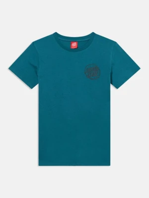 T-shirt z nadrukiem Santa Cruz petrol