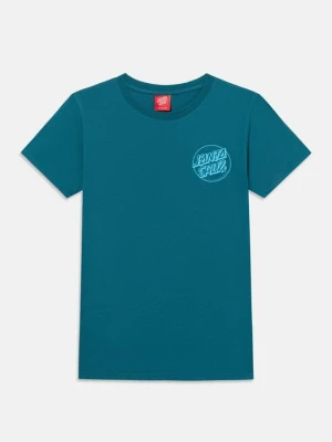T-shirt z nadrukiem Santa Cruz petrol