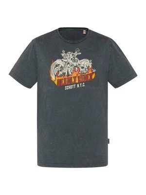 T-shirt z nadrukiem Schott