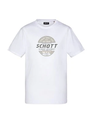 T-shirt z nadrukiem Schott