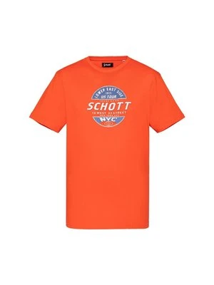 T-shirt z nadrukiem Schott