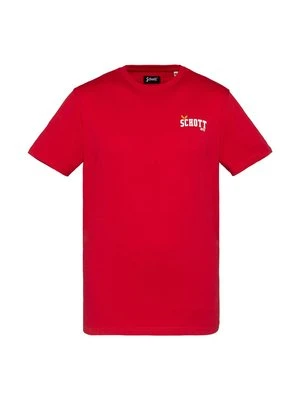 T-shirt z nadrukiem Schott