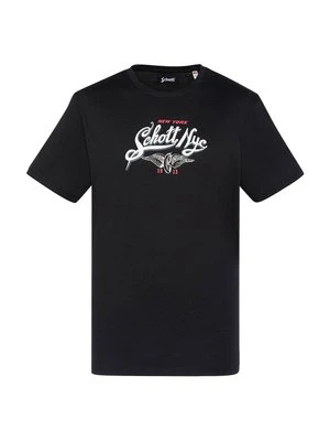 T-shirt z nadrukiem Schott