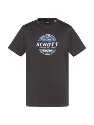 T-shirt z nadrukiem Schott