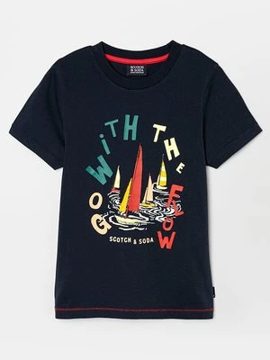 T-shirt z nadrukiem Scotch & Soda