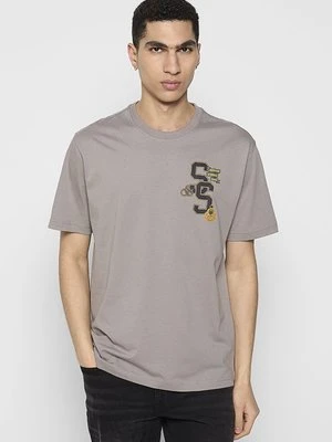 T-shirt z nadrukiem Scotch & Soda szary