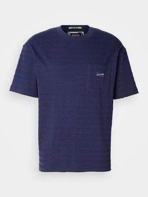 T-shirt z nadrukiem Scotch & Soda granatowy