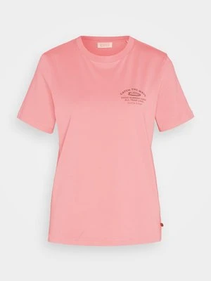 T-shirt z nadrukiem Scotch & Soda morelowy