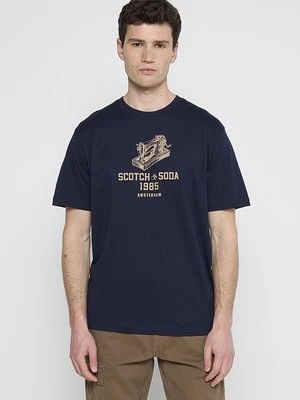 T-shirt z nadrukiem Scotch & Soda