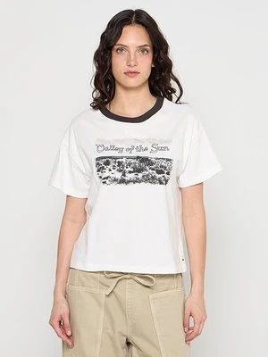 T-shirt z nadrukiem Scotch & Soda czarny