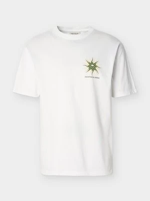 T-shirt z nadrukiem Scotch & Soda biały