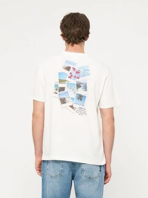 T-shirt z nadrukiem Scotch & Soda biały