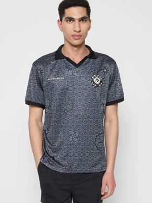 T-shirt z nadrukiem Scotch & Soda antracytowy