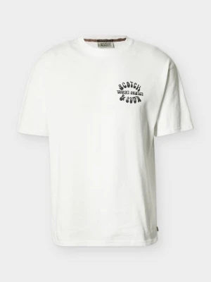 T-shirt z nadrukiem Scotch & Soda biały