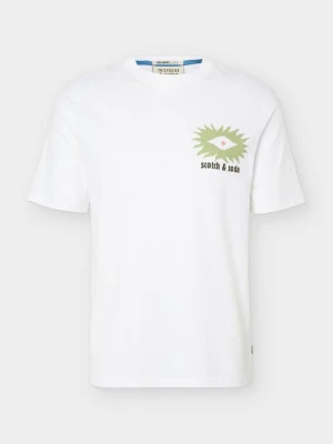T-shirt z nadrukiem Scotch & Soda biały