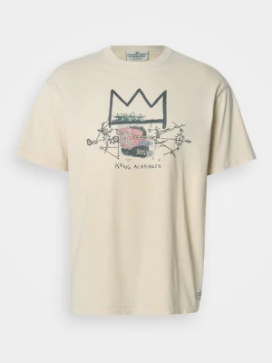 T-shirt z nadrukiem Scotch & Soda mleczny