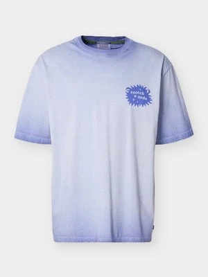 T-shirt z nadrukiem Scotch & Soda niebieski