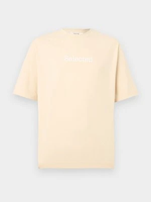 T-shirt z nadrukiem Selected