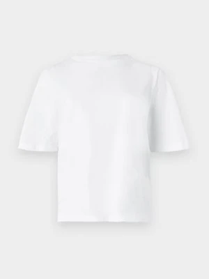 T-shirt z nadrukiem Selected biały