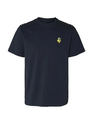 T-shirt z nadrukiem Selected Homme