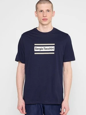 T-shirt z nadrukiem Sergio Tacchini
