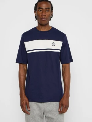 T-shirt z nadrukiem Sergio Tacchini niebieski