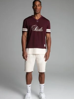 Zdjęcie produktu T-shirt z nadrukiem SikSilk czerwony