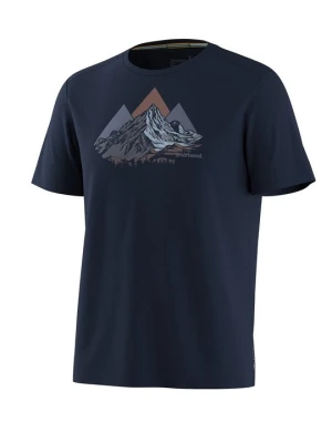 T-shirt z nadrukiem SmartWool granatowy